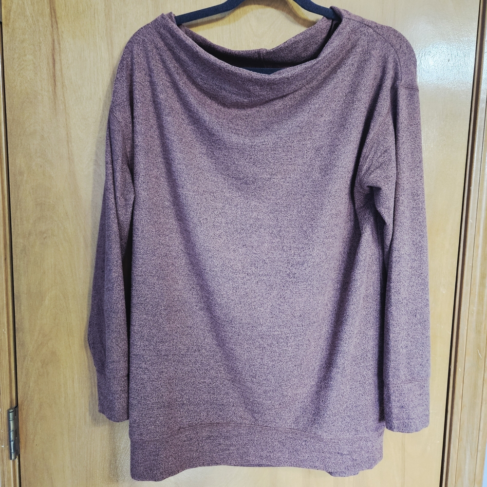 Maurices Plum Cowl Neck Shirt Size M